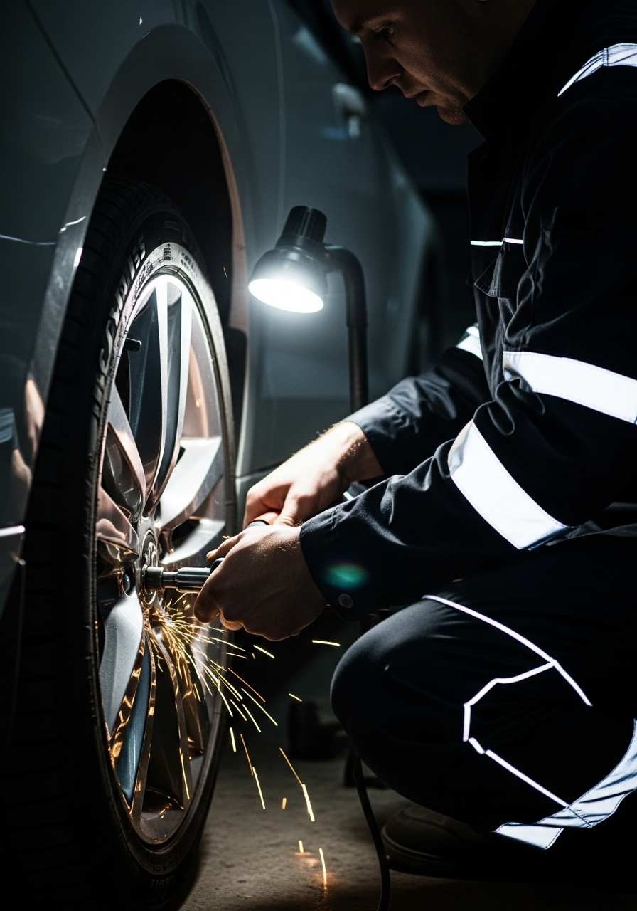 Tyre repair and puncture service